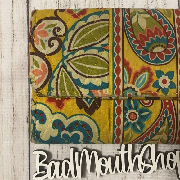 Vintage Vera Bradley Provencal Fall 2012 Trifold Magnetic Close Clutch Wallet - Picture 3 of 11